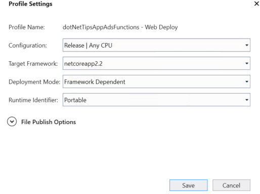 Deploying simple Azure Function
